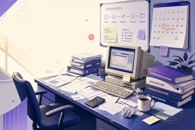 Bureau avec un vieille ordinateur