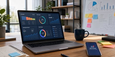 laptop avec graph