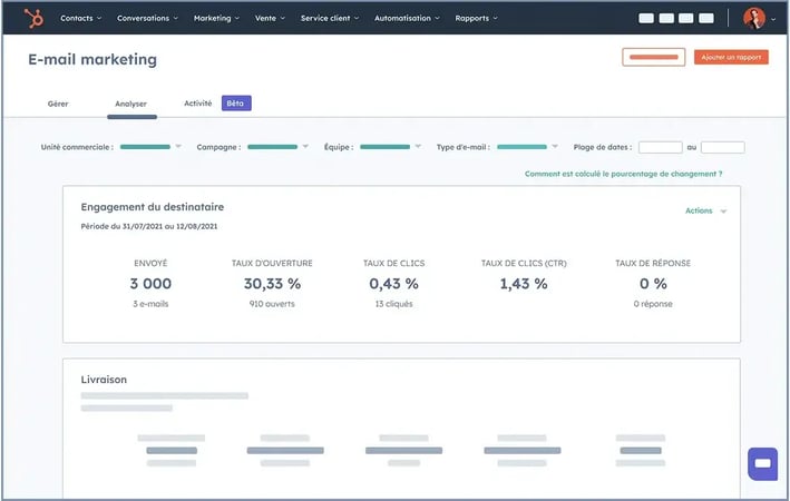 Email transactionnel HubSpot
